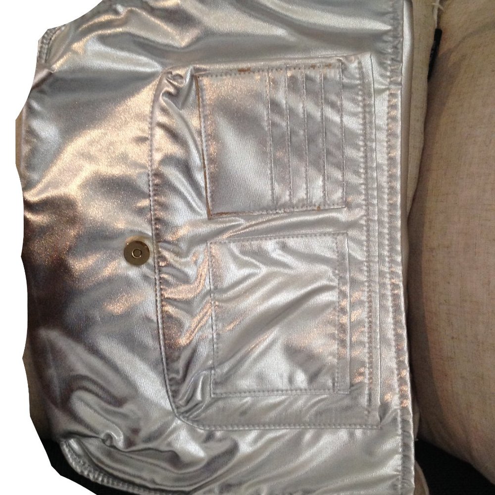 Ban.do logged on Laptop bag metallic silver